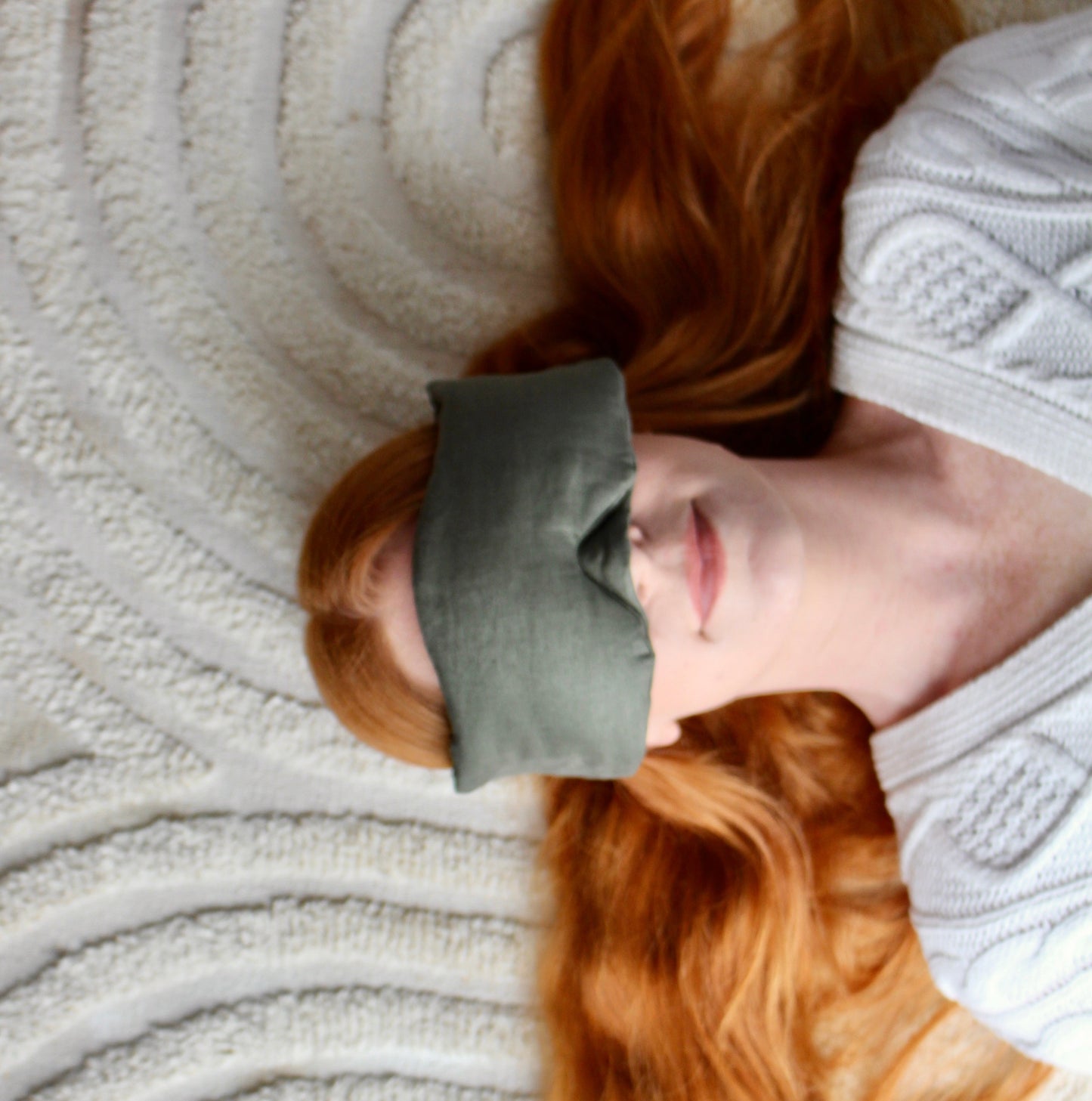 Weighted Blockout Aromatherapy Linen Eye Mask