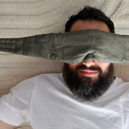 Weighted Blockout Aromatherapy Linen Eye Mask