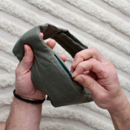 Weighted Blockout Aromatherapy Linen Eye Mask